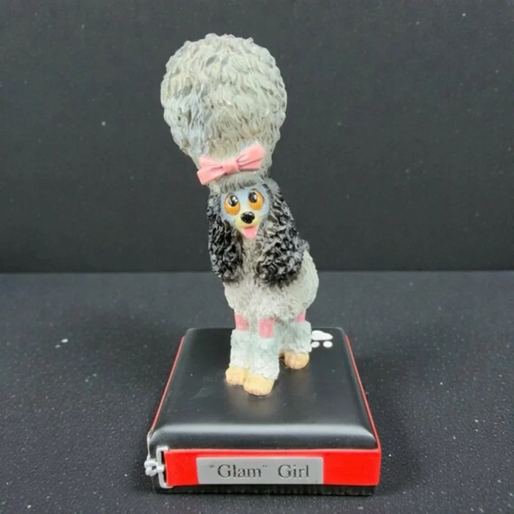 Glam Girl Kitsch Poodle Figurine Twisted‎ Whiskers American Greetings Resin VTG